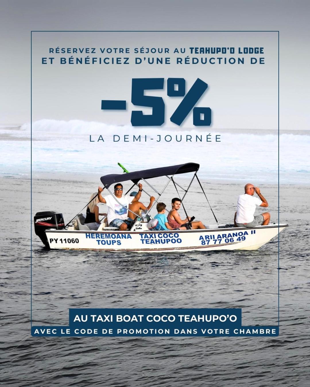 Teahupo'O Lodge - Cosy Studio Climatise Pa'Aihere - Entre Randonnees Et Activites Nautiques Teahupoo Buitenkant foto